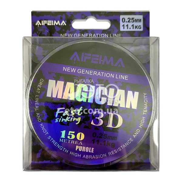 Леска Feima Magician 3D (быстро тонущая) 150м Ø 0.30мм/14.3кг код: X-3032-30
