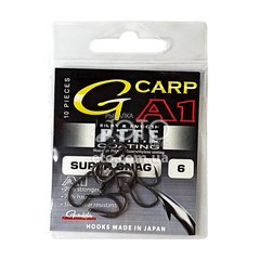 Крючки Gamakatsu G-Carp A-1 Super Snag P.T.F.E. coating grey