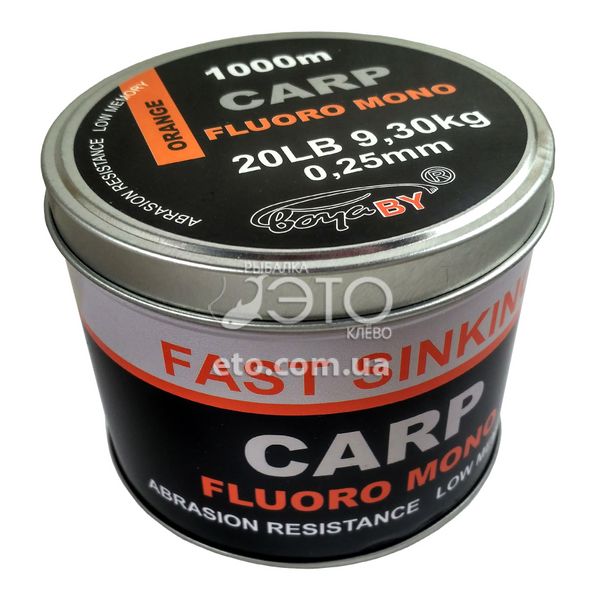 Леска Carp Fluoro Mono Orange 1000m 0.25мм - 9.3кг