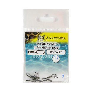 Карабины Anaconda RS-KA 12-12 Rhomb с вертлюгом цилиндр (7 шт)