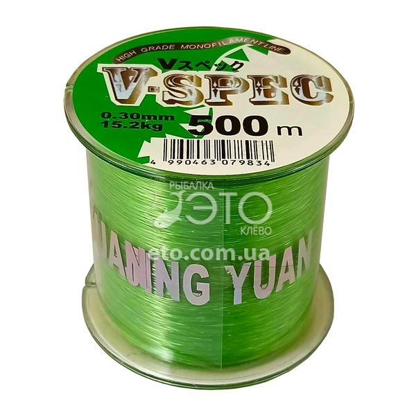 Волосінь V-Spec 500м зелена 0,25mm