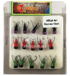 Снасть зимова Mildas Яйця 3,5г (комплект 3шт)