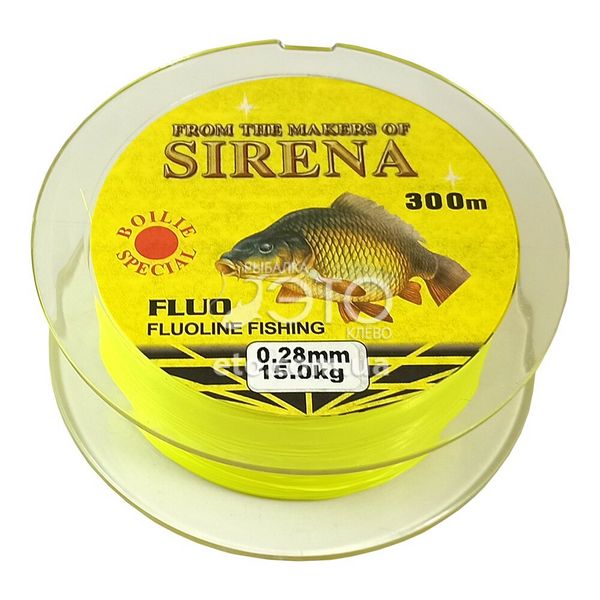 Волосінь флуресцентна Sirena Surf Fluo 300 м 0.28 мм