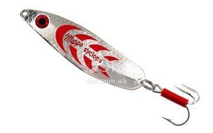 Блесна Mepps SYCLOPS SILVER/red # 1/12g
