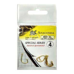 Крючки ANACONDA 8841 GL Octopus Classic №4 (6шт)