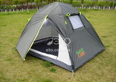 Палатка GreenCamp 1001-A двухместная (серая)