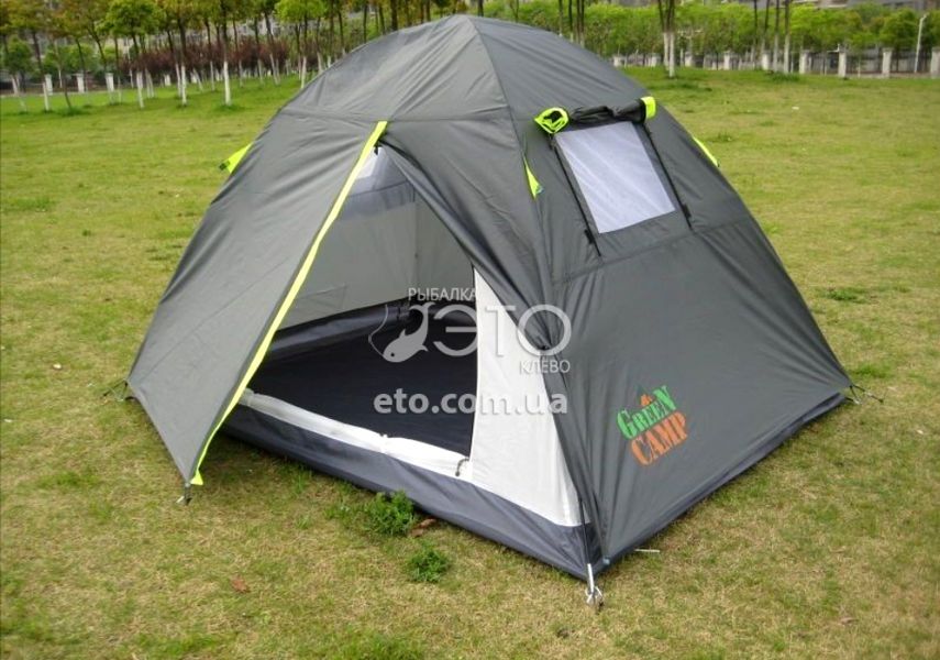 Палатка GreenCamp 1001-A двухместная (серая)