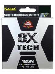 Шнур WEIDA (KAIDA) 8x Tech 125м (темно-зелений)