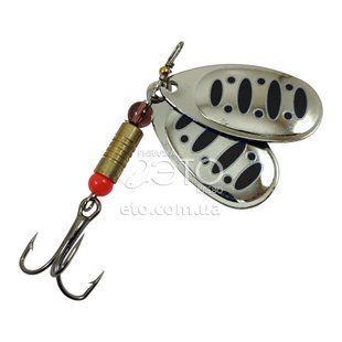 Блесна вращающаяся Weida Aglia Blade Dancer №4 (11г) silver + black