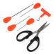 Карповый набор инструментов Weida (2 иглы для насадок, игла для стиков, сверло, затяжка, ножницы) код: GZ-06