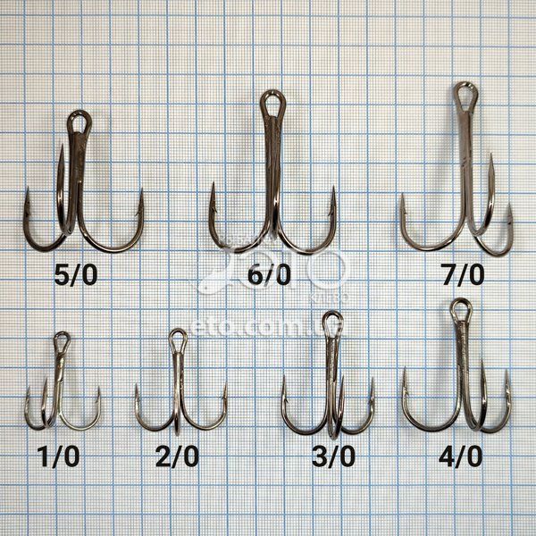 Рыболовные тройные крючки Scorpion Treble Hook Round Style № 10 (30шт)