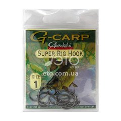 Гачки Gamakatsu G-Carp Super Rig Hook Black (вибрати розмір)