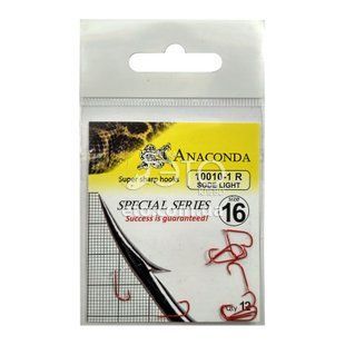 Крючки Anaconda 10010-1-R SODE LIGHT №16 (12 шт)
