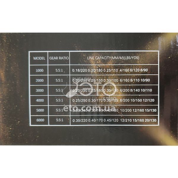 Котушка Sadey Omega 2000 (6+1BB, 5.5:1)