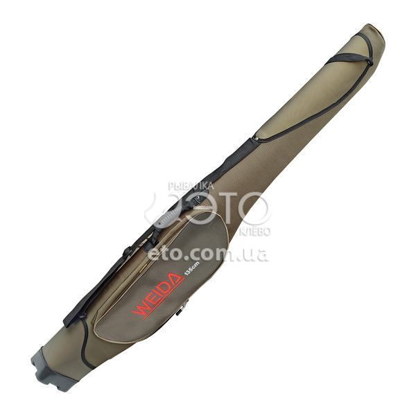 Жесткий чехол для удилищ с катушкой Weida 135 см (2 секции, оливковый)