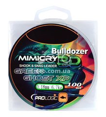 Волосінь для шок-лідера PROLOGIC Bulldozer Mimicry 3D Water Ghost XP 100m 0,18мм