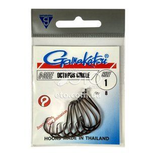 Крючки Gamakatsu Octopus Circle № 1 (8 шт)