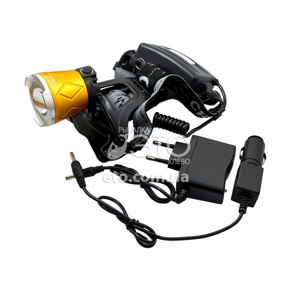 Налобний ліхтарик SY009-T6 + ультрафіолет